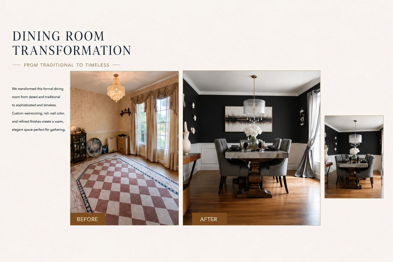 Dining room: From Traditional to Timeless